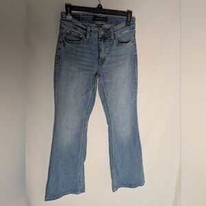 Aeropostale Light Wash Mid Rise Flare Blue Jeans Size 2R